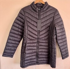New Live Unlimited London Black Packable Puffer Coat / Jacket Size 12 Rrp£89