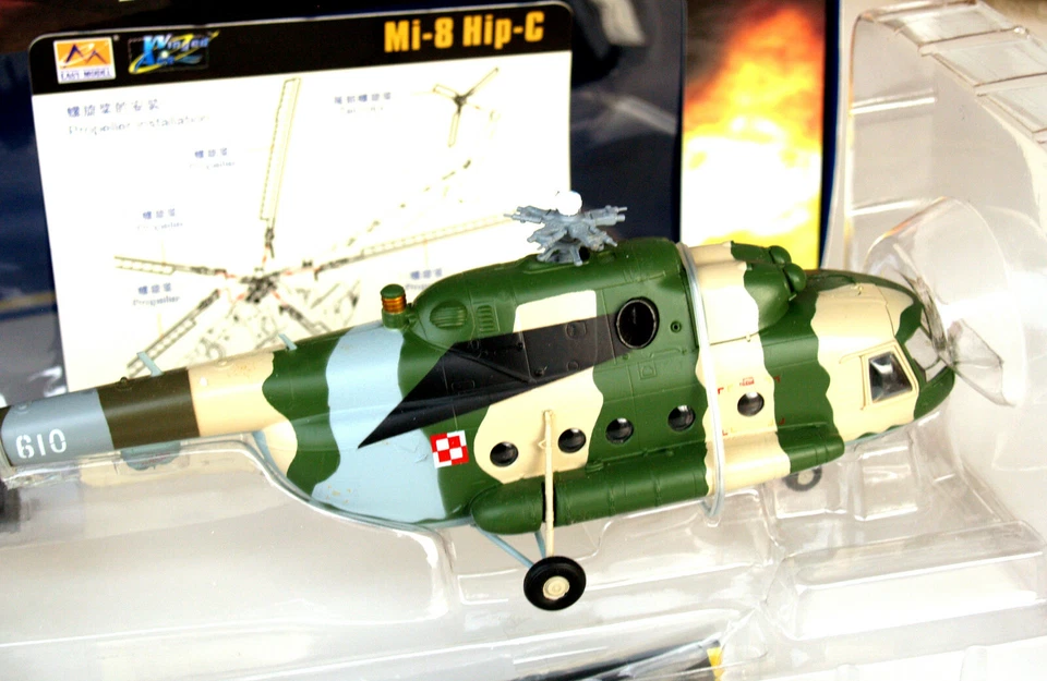 Easy Model 1:72 ● MIL Mi-8 'Hip-C' Polish AF Transport helicopter, finished 28cm - Imagen 2 de 4