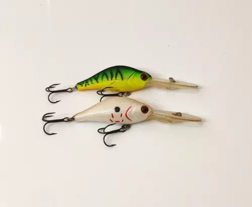 (2) River2Sea Hi Dep Crank Cnk 65 Crankbait Fishing Lures Lot of 2