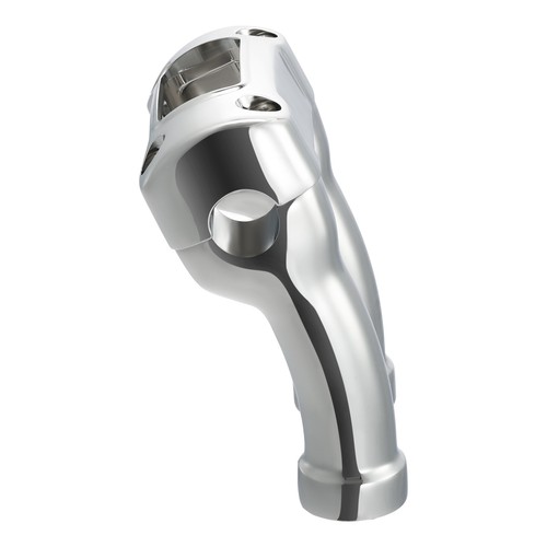 Chrome 4" Handlebar Riser 1" Bar Fit For Harley Softail FXBB FXBR FXBRS 2018-Up - Picture 5 of 14
