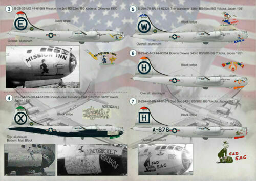 Calcomanía impresa escala 144-008 - 1/144 para Boeing B-29 Superfortress - Imagen 11 de 12
