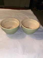 Well Equipped Kitchen Ramekins Custard Sm Avocado Green Ribbed Beehive Lot Of 4