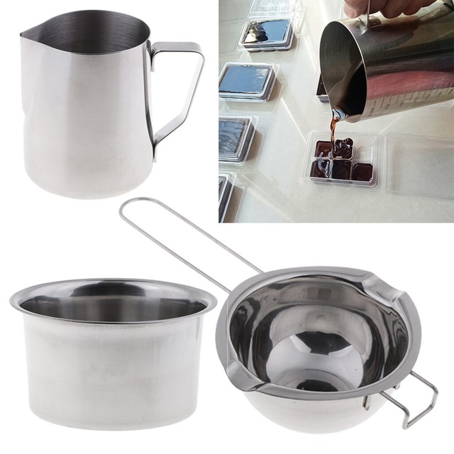 3pcs Candle Making Stainless Steel Wax Melting Pot /Double Boiler