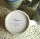 Mickey Mouse Waiter or Chef Silhouette Coffee Tea Cups Set Of 4 Disney Stoneware — photo 3