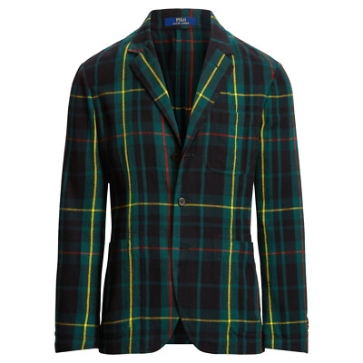 $198 NWT POLO RALPH LAUREN Men's Tartan Plaid Flannel Suit Jacket $198 NWT POLO RALPH LAUREN Men's Tartan Plaid Flannel Suit Jacket