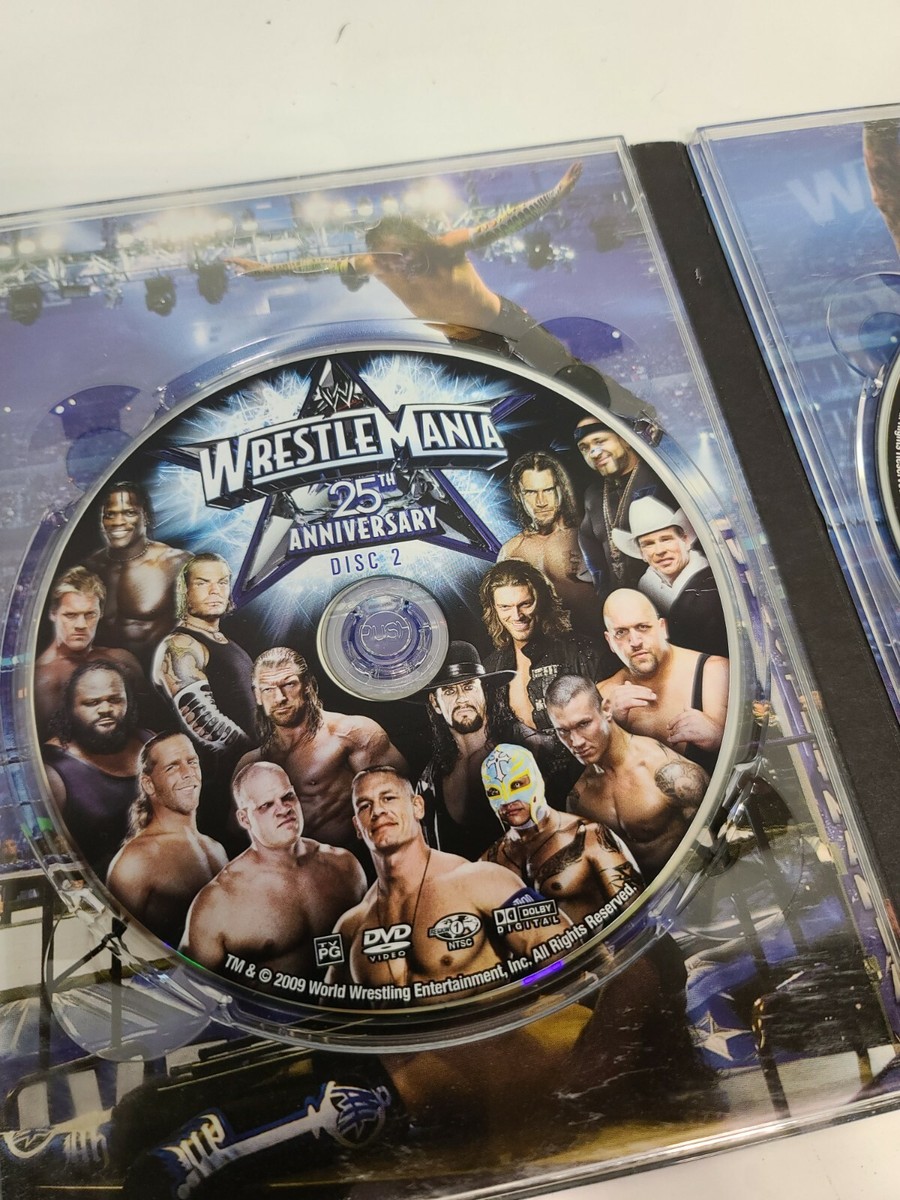 WWE WrestleMania XXV 25th Anniversary Wrestling PPV 3-Disc DVD HBK
