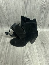 Women’s Dune London Quill Black Suede Heeled Ankle Boots UK Size 7 Brand New 