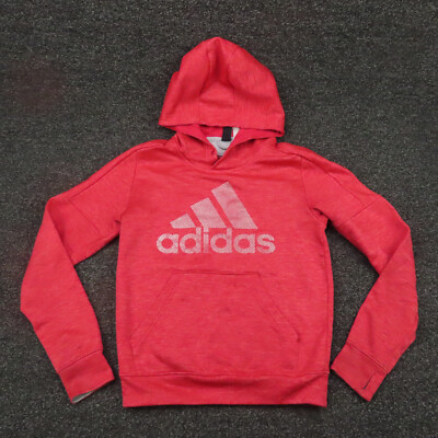 Adidas Hoodie Womens XS Red Climawarm Workout Long Sleeve