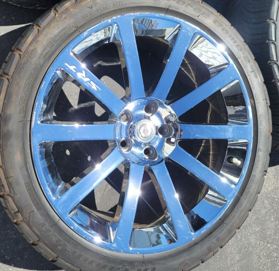 1) 2005-2010 Chrysler 300 OEM CHROME Wheel SRT8 20" FACTORY 10 Spoke RIM Foto 4 de 4