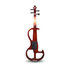 Electric Violin Full Size 4/4 Red Silent Electric Violin Ebony Fittings nice