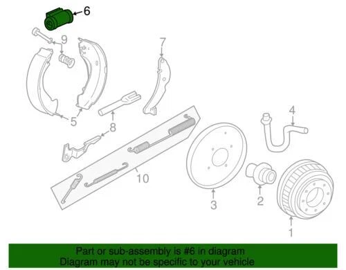 Cilindro de rueda de freno de tambor trasero genuino GM 1984-2002 Chevrolet Cadillac 19213355 Foto 2 de 2