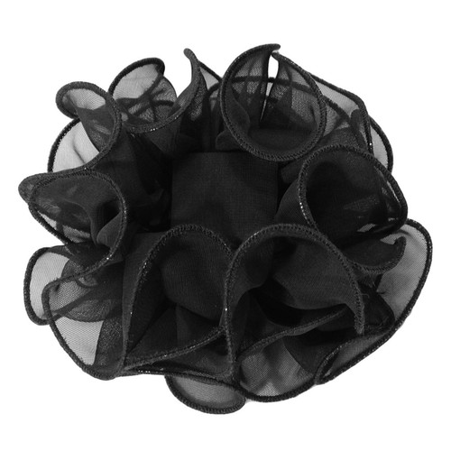 Large Puffy Ruffled Chiffon Fabric Claw Jaw Clip Hair Bows 30+ Colors