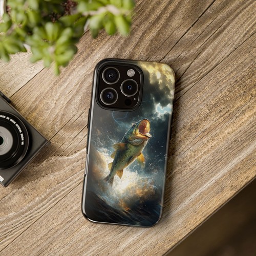 Big Mouth Bass Fish Thunderstorm River - Phone Case for iPhone, Galaxy, Pixel - 第 9/281 張圖片