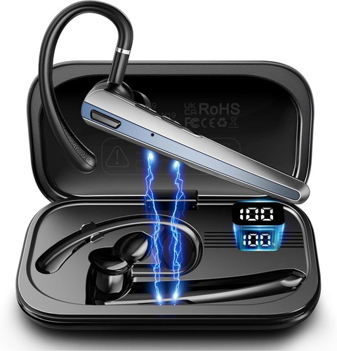 Bluetooth Headset In Ear Ohrbügel Freisprecheinrichtung Universal Handy Telefon - Bild 2 von 8