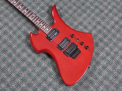 1990s B.C. Rich Japan N.J. Series Mockingbird Trans Red! w 1990s B.C. Rich Japan N.J. Series Mockingbird Trans Red! w