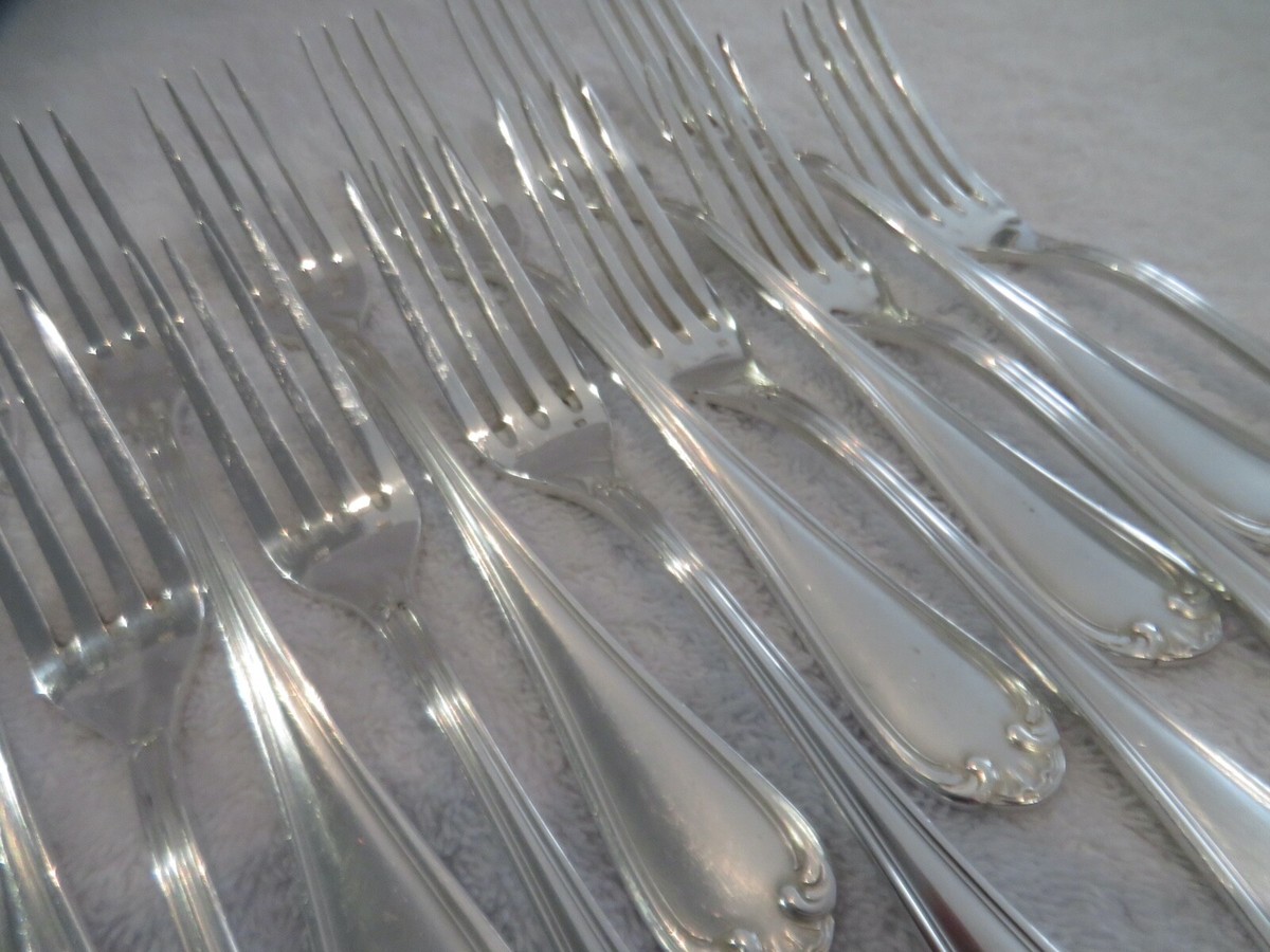 Fourchette à huître Cannage, métal argenté