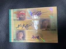 2007 Topps Trademark Moves Vince Carter Nick Young Almond TRIPLE AUTO Autogarph
