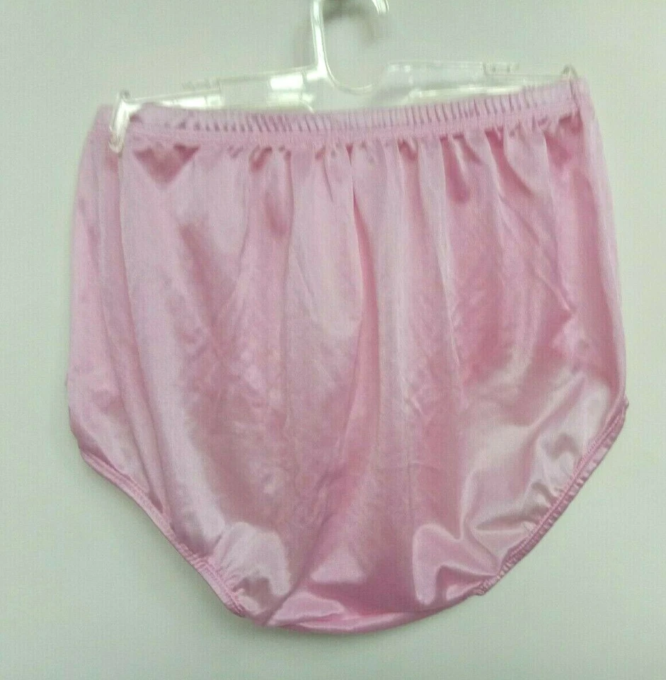 x 12 трусики нейлона атласный шелковистый Hi трусы белье бабушка Knickers нижнее белье XL - Изображение 4 из 4