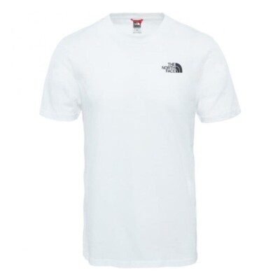 The North Face Herren Simple Dome Kurzarm Baumwolle Rundhals T-Shirt weiß