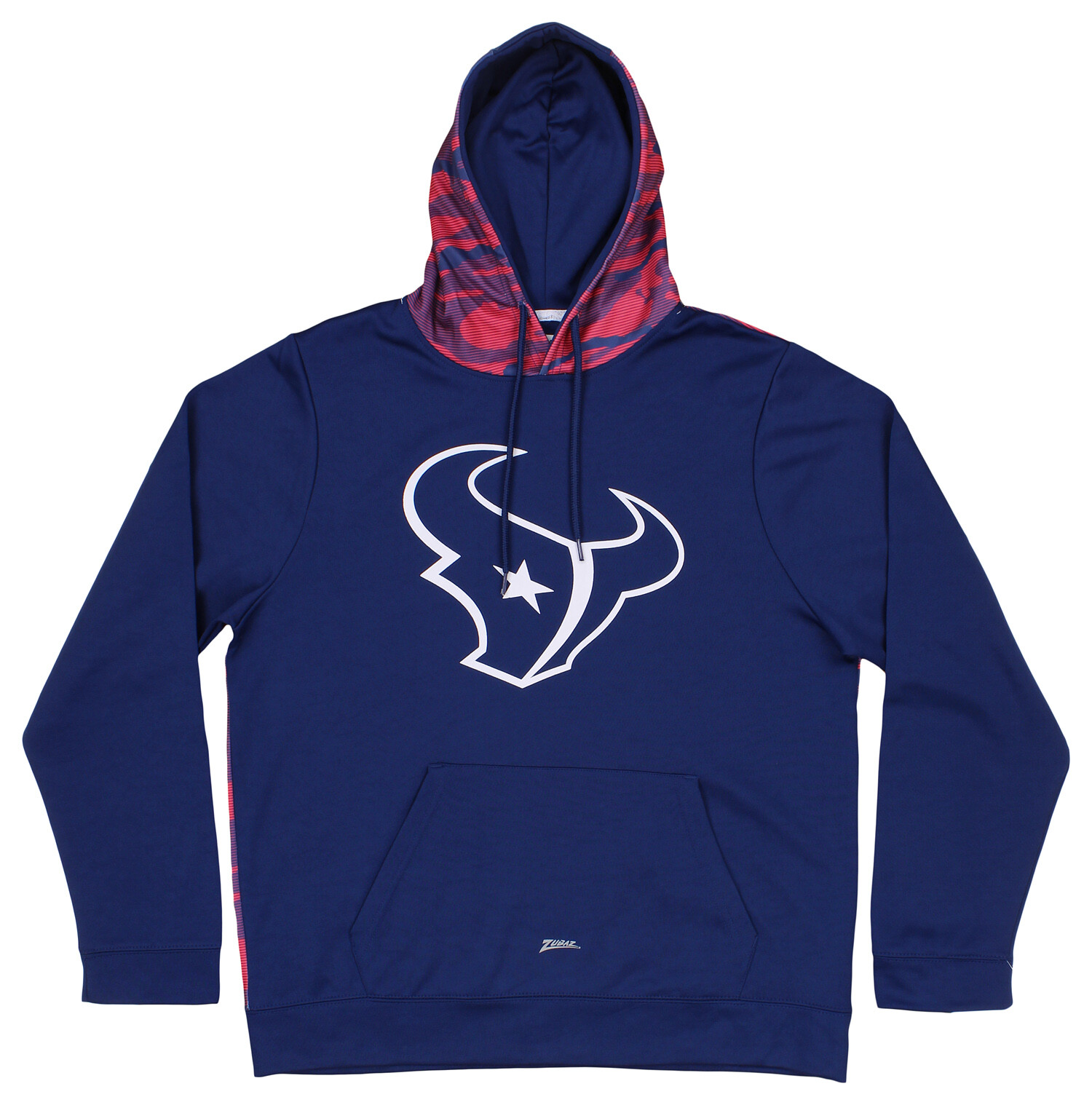 Толстовка с капюшоном Zubaz NFL Mens Houston Texans Team в камуфляжном цвете с задней панелью