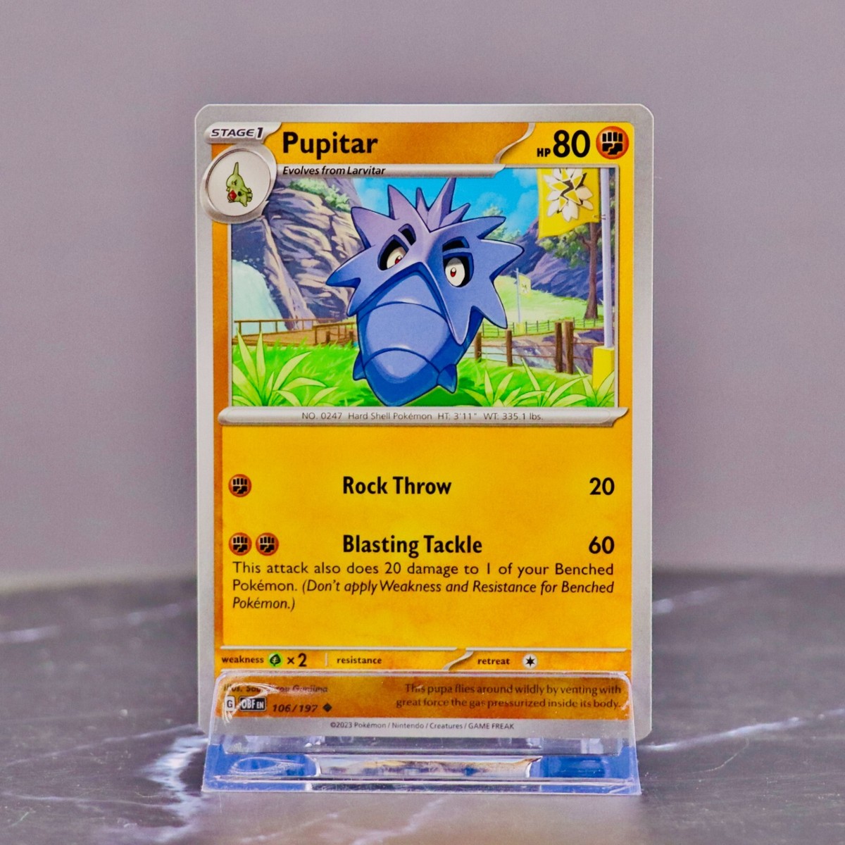 PUPUPU♪ Pupitar | 106/197 | Uncommon | Fighting | Holo | Pokemon