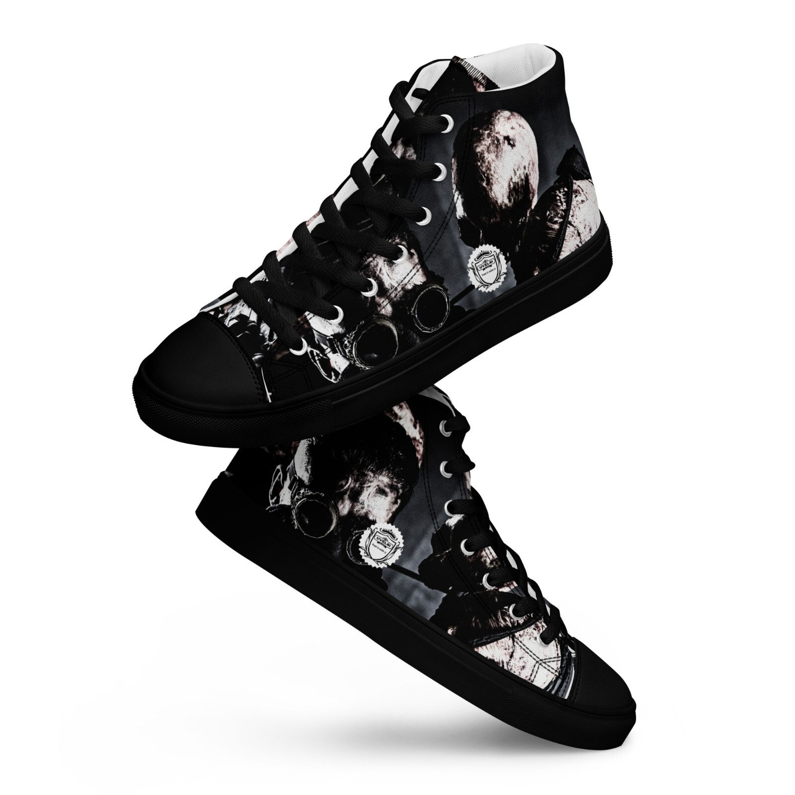 Post Apocalyptic Warrior Shoes UVelsi Men's High Top Canvas Classic Sneakers