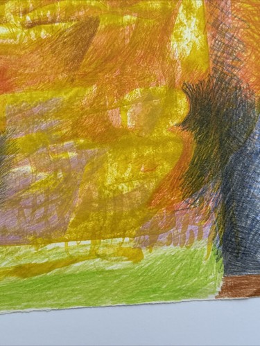 ABSTRACT PAINTING MODERNISM LISTED NOREEN LARINDE FEMINIST CUBISM RARE WOMAN - Picture 5 of 12
