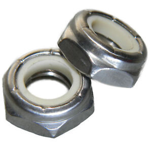 Set #Lig-0543NG Warranity by Pr-Mch Stainless Steel 18-8 New Lot of 50 Pcs 5/16-24 Jam Hex Nuts Nylon Locking 
