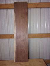 1 PC WALNUT LUMBER WOOD KILN DRIED BOARD 43 1/8"X 9 13/16"X 3/4" 516L FLAT CLEAR