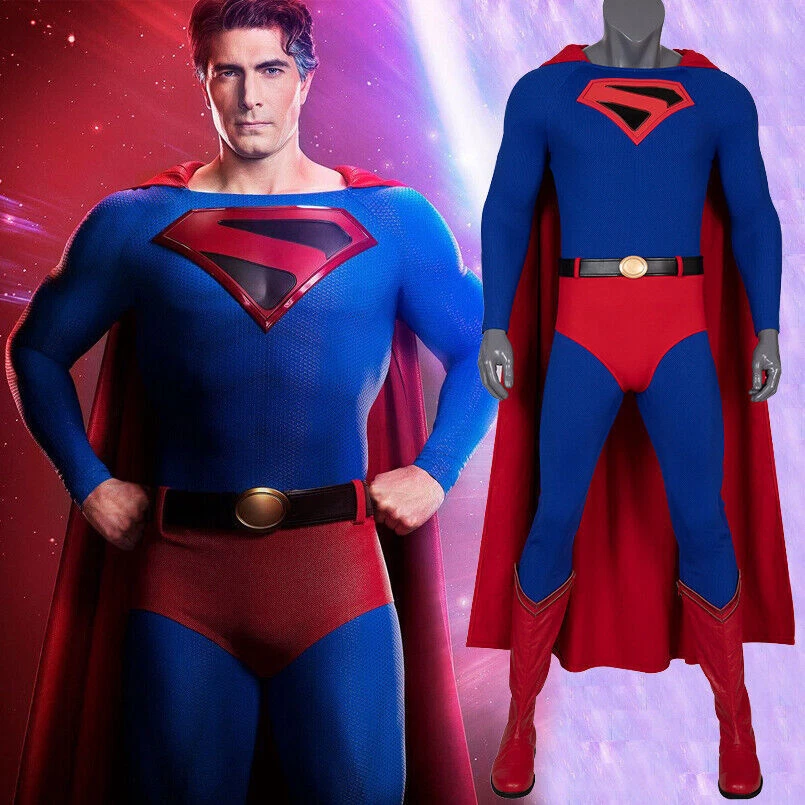Crisis on Infinite Earths Superman Cosplay Bodysuit Costume Outfits Halloween US - Image 3 of 4