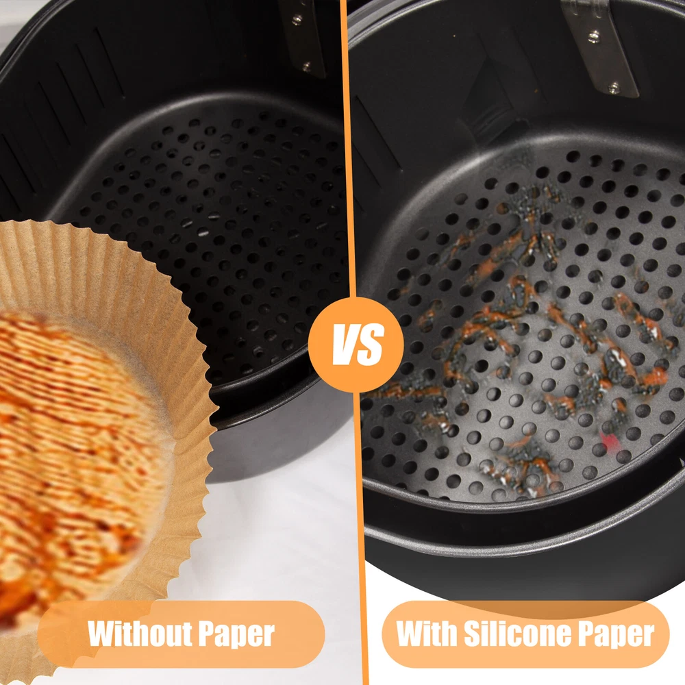Air Fryer Disposable slicone Paper Liners Non-Stick Frier Baking Frying Set Air Fryer Disposable slicone Paper Liners Non-Stick Frier Baking Frying Set