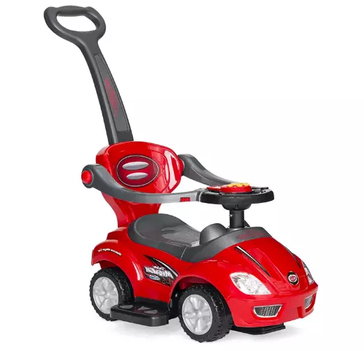 Coche Correpasillos Carrito Para Niños De 2-5 Año Montar Rojo Para