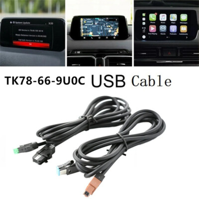 USB Cable Set For Mazda 2, 3, 6, CX-3, CX-5, CX-9, MX-5 TK78-66