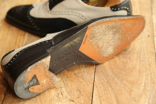 Scarpe Oxford Oliver Sweeney Twister bicolore nero avorio pelle uomo UK 9,5 - Foto 8 di 11