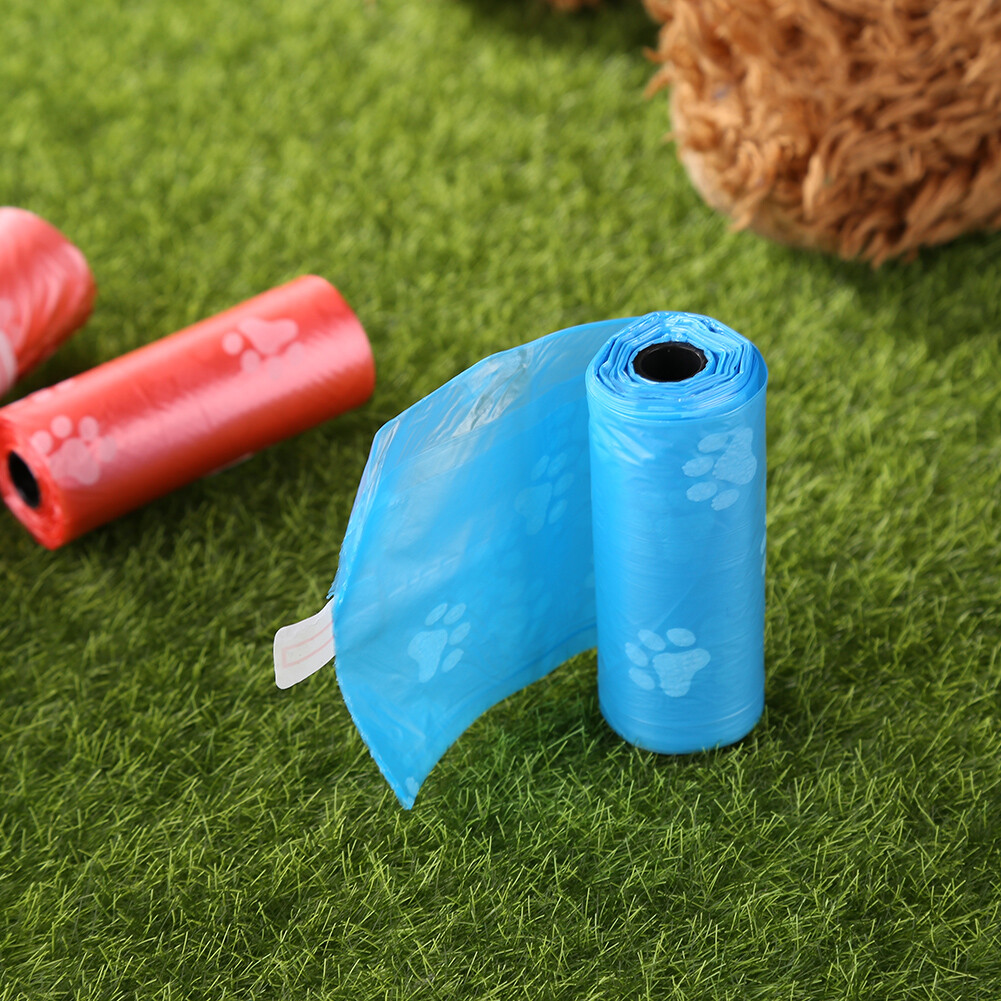 Pet Dog Waste Bags Dispenser Collector Holder Clean Puppy Poop Bag