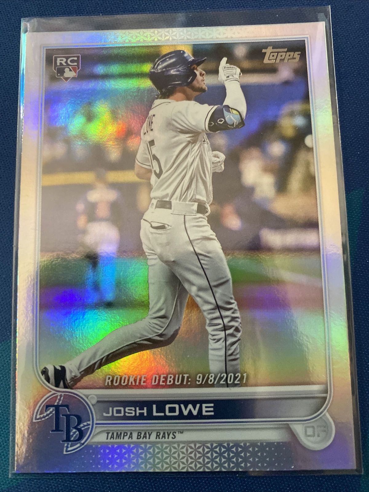 2022 Topps Update Josh Lowe Rainbow Foil Rookie Debut RC #US287 Rays