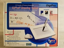 DigiPro Drawing Tablet WP5540 5.5x4" USB Graphics Tablet With Pen Vintage 