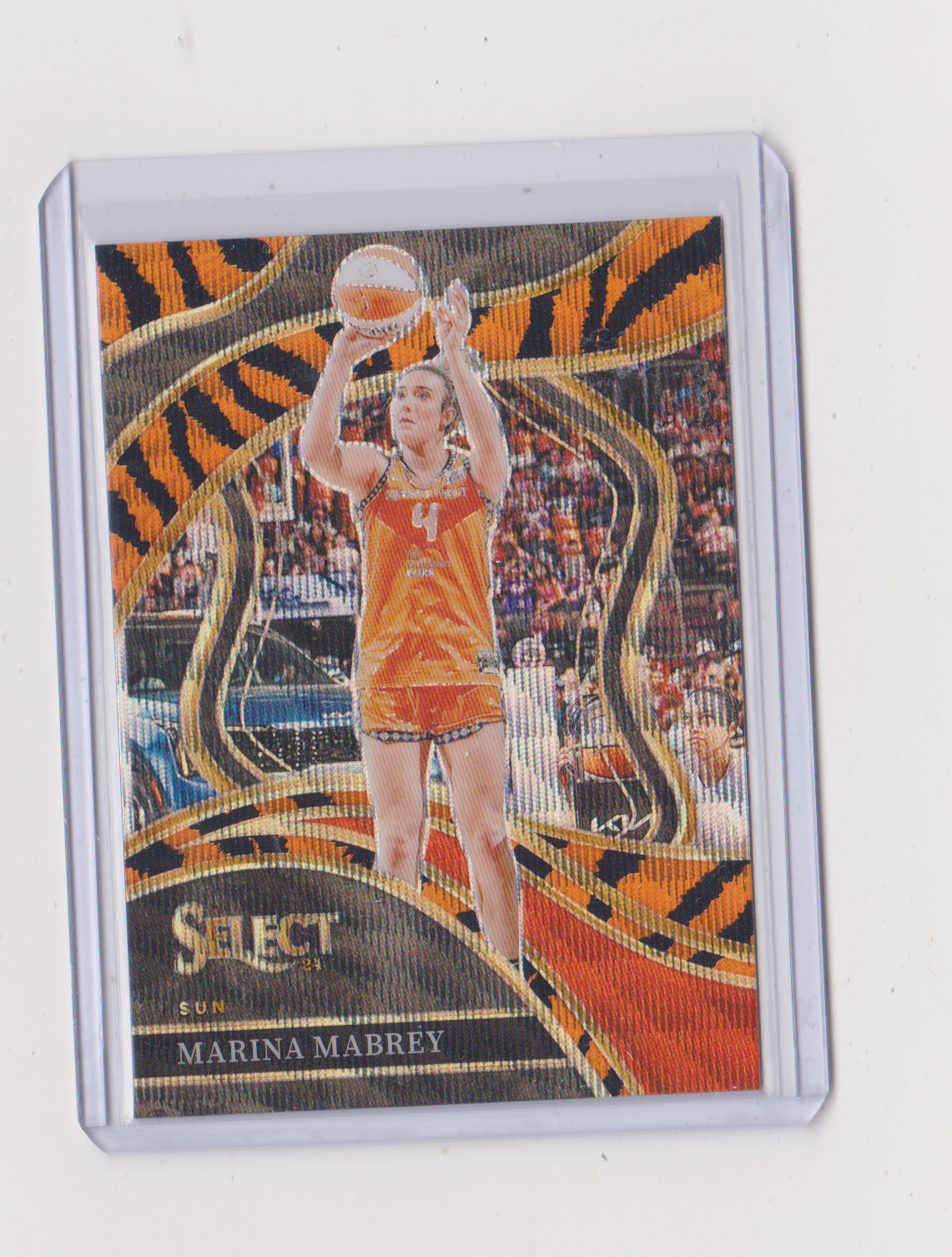 Marina Mabrey 2024 Select Tiger Stripes Courtside SSP Case Hit  SUN