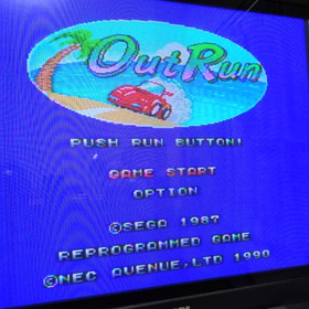 OUT RUN NEC PC Engine PCE HuCard Japan
