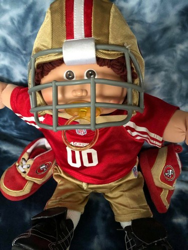 SAN FRANCISCO 49ers NFL Build a Bear CABBAGE PATCH KIDS pacifier doll TONY DEXTR