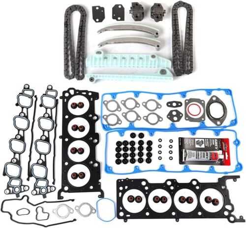 MOCA Timing Chain Kit & Head Gasket Set Fit 2003 for Ford E-150 4.6L,2003 for Fo