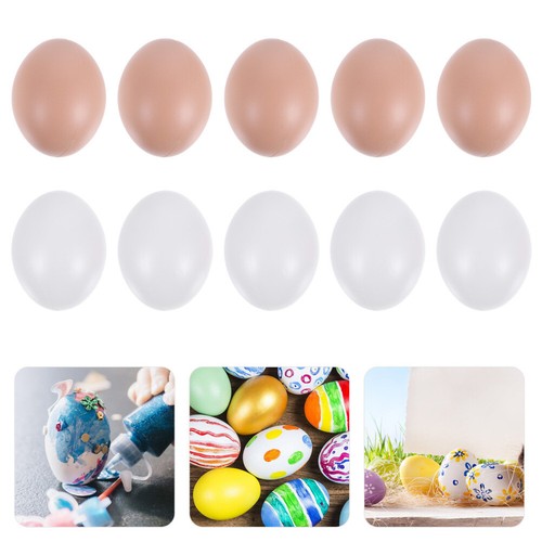 60 Pcs 2 Bags Craft Egg Lifelike Eggs Teaching Models Eggs Painting