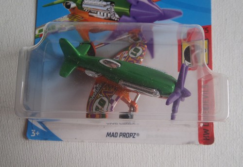 Hot Wheels 2018 HW Daredevils Mad Propz Plane 4/5- New 50th Anniversary - Picture 2 of 6