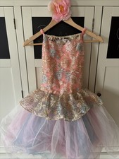 Child Coral Pastel Beaded Ballet Costume