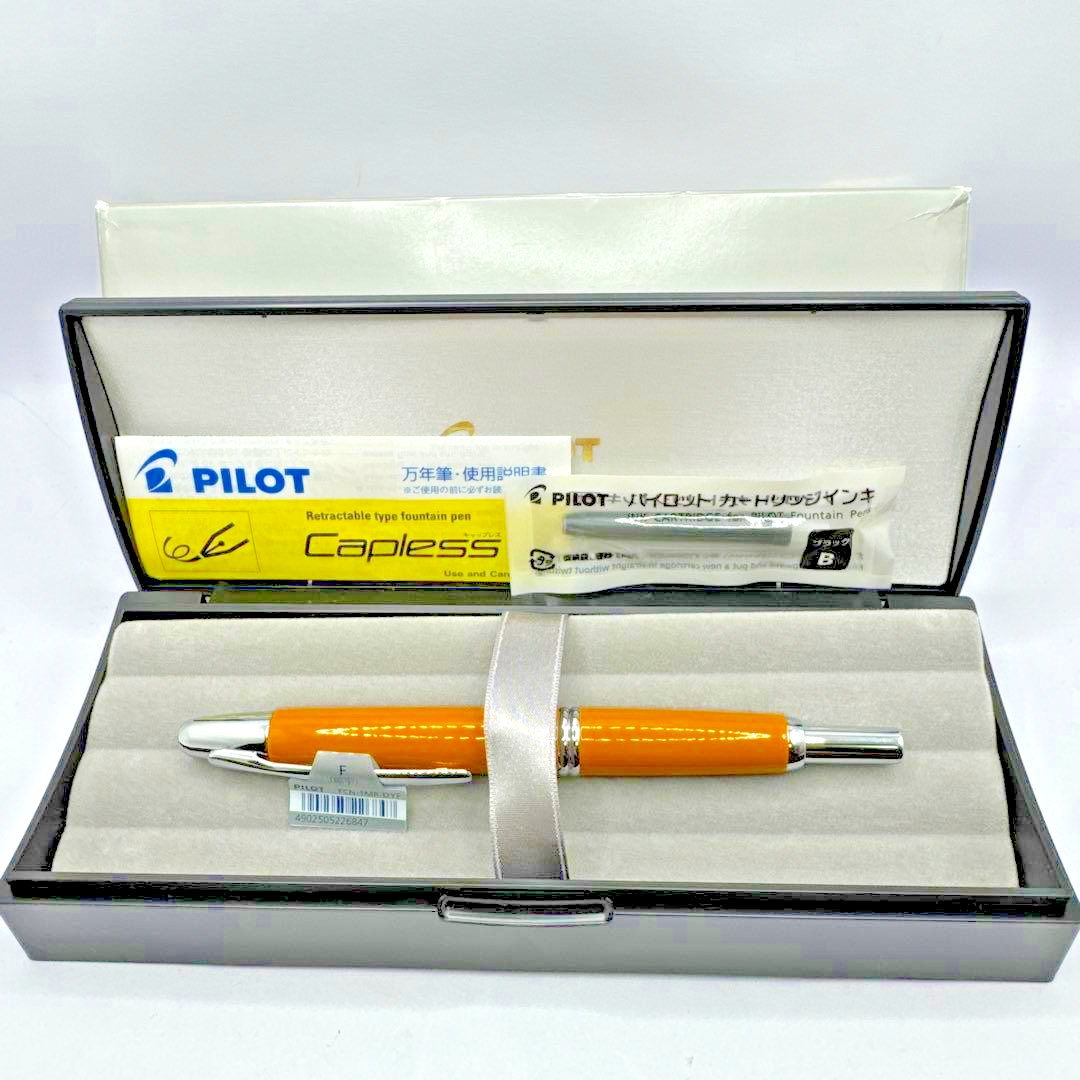 Pilot Capless Fountain Pen Deep Yellow Fine Nib F FCN-1MR-DYF