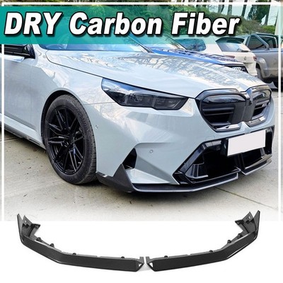 For BMW 5 Series G90 G99 M5 2024-25 Dry Carbon Front Bumper Lip Spoiler Splitter