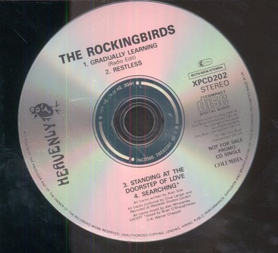 Rockingbirds Gradually Learning CD UK Heavenly 1992 radio edit promo CD in plain