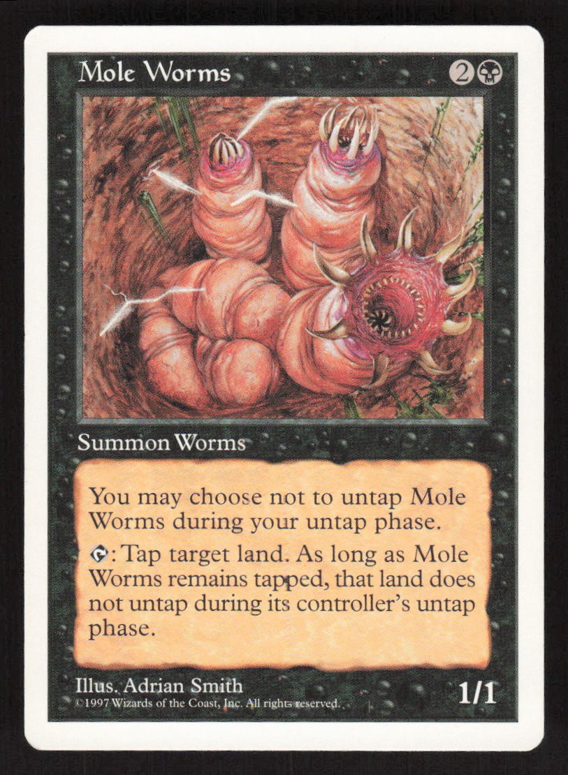 1997 Mole Worms Fifth Edition MTG