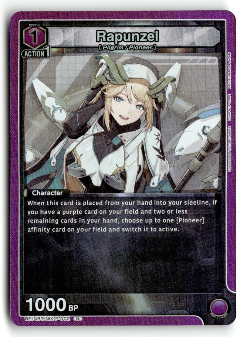 Rapunzel (002) NIK-P-002 UE14BT: GODDESS OF VICTORY: NIKKE Union Arena Foil NM