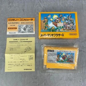 Complete set with box: Super Mario Bros. Famicom game cartridge, instructi 「New」